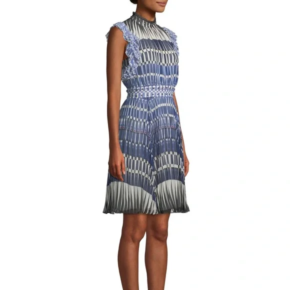 KATE SPADE Madison Avenue Deco Stephana Dress in Rich Navy - NJMU9357 - Sz 0 - Picture 4 of 13